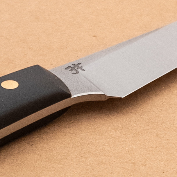 88mm Josh Fisher Nitro-V Paring Black Richlite Handle