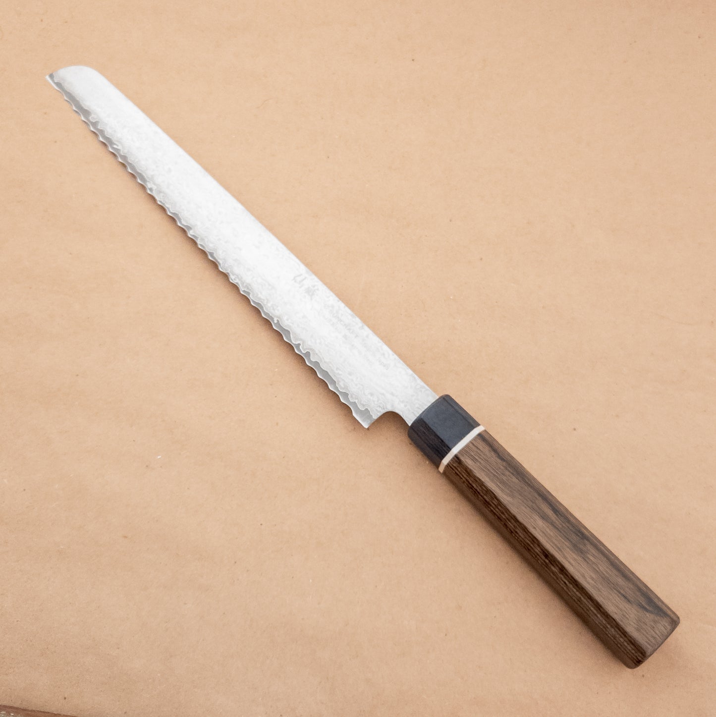 220mm SUNCRAFT SENZO Black Damascus VG10 Bread Wa Handle ***NO BOX***