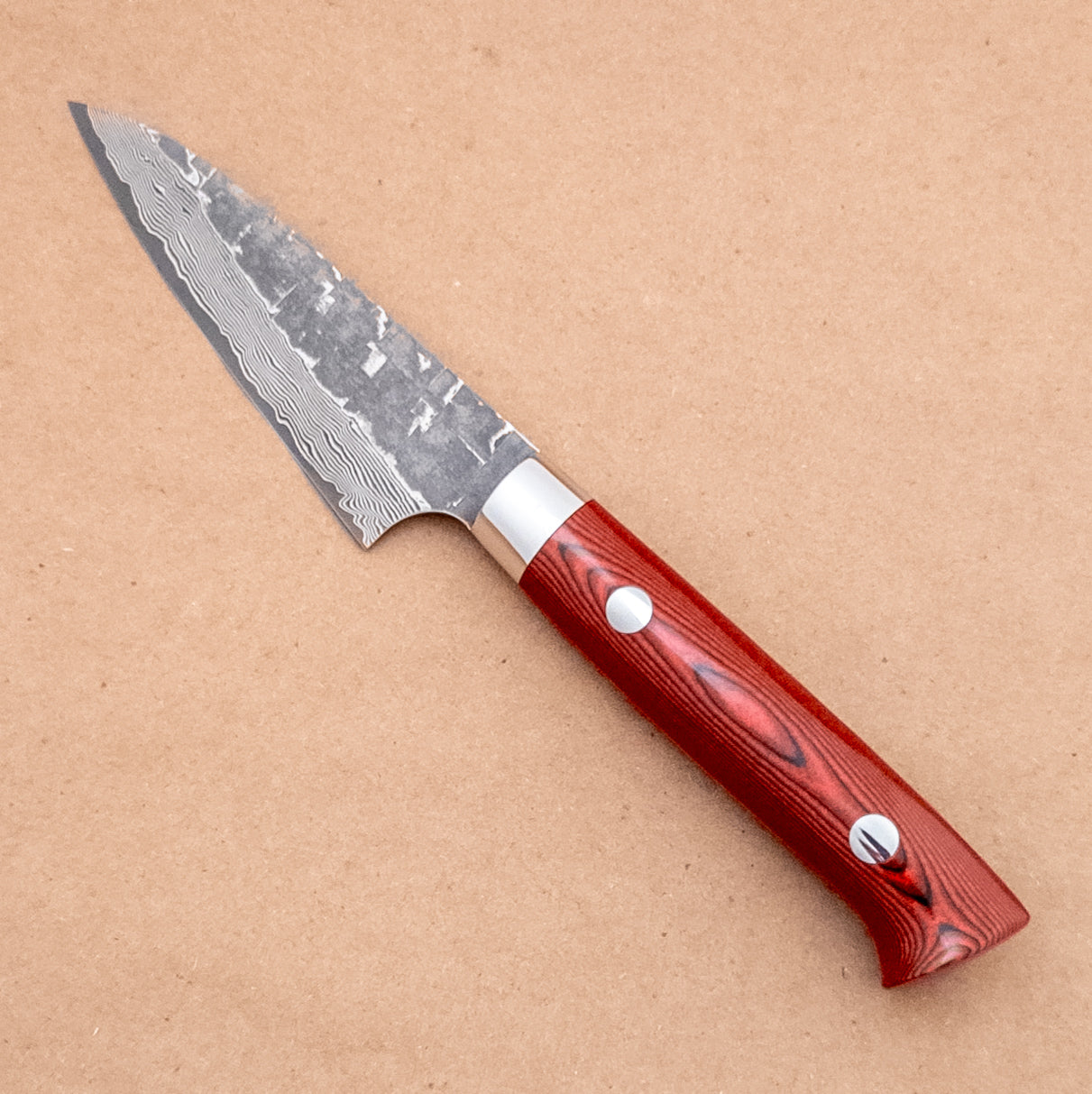 90mm Saji VG10 Damascus Tsuchime Paring