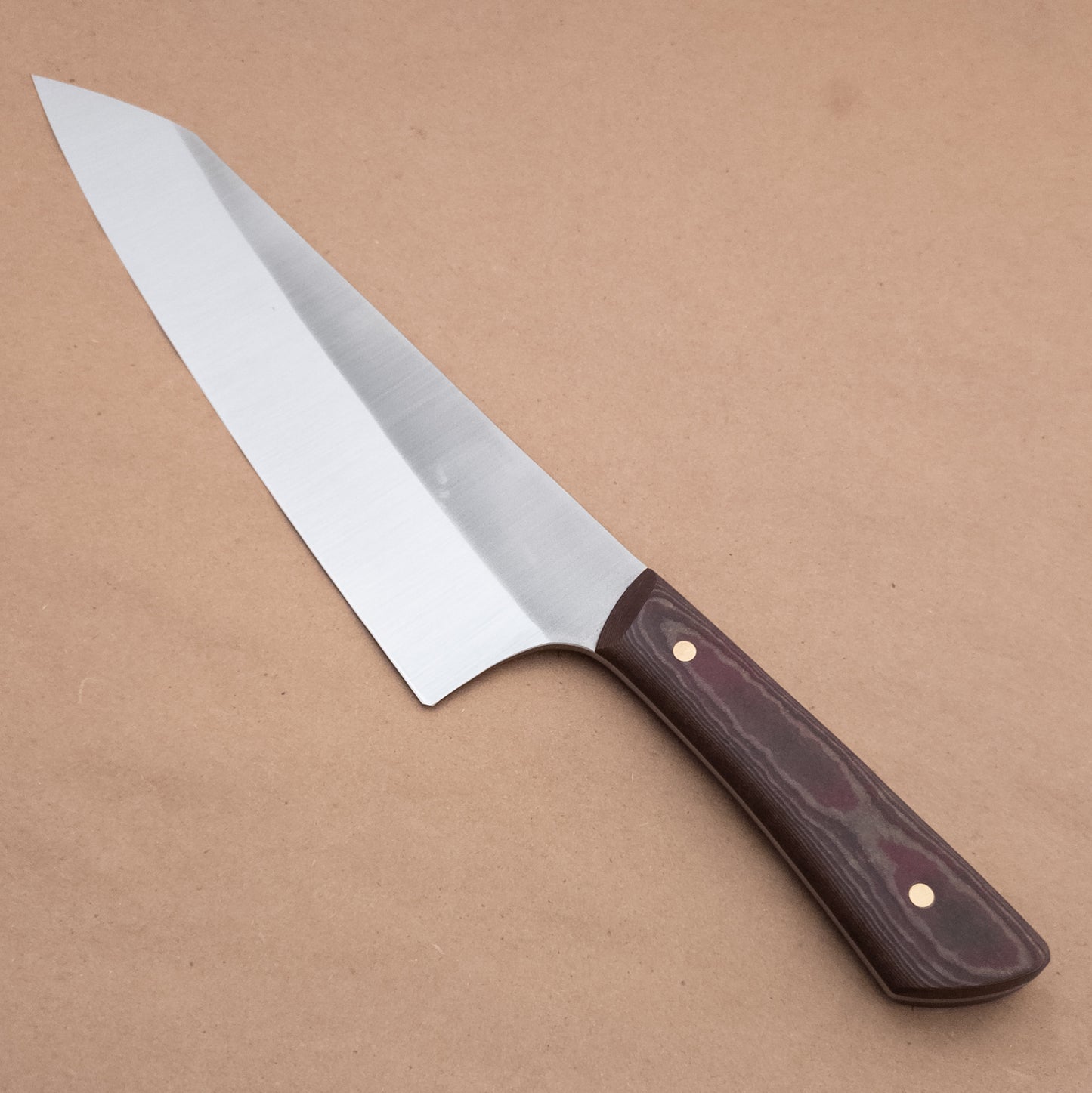 215mm Josh Fisher Nitro-V Kiritsuke Cabernet Richlite Handle