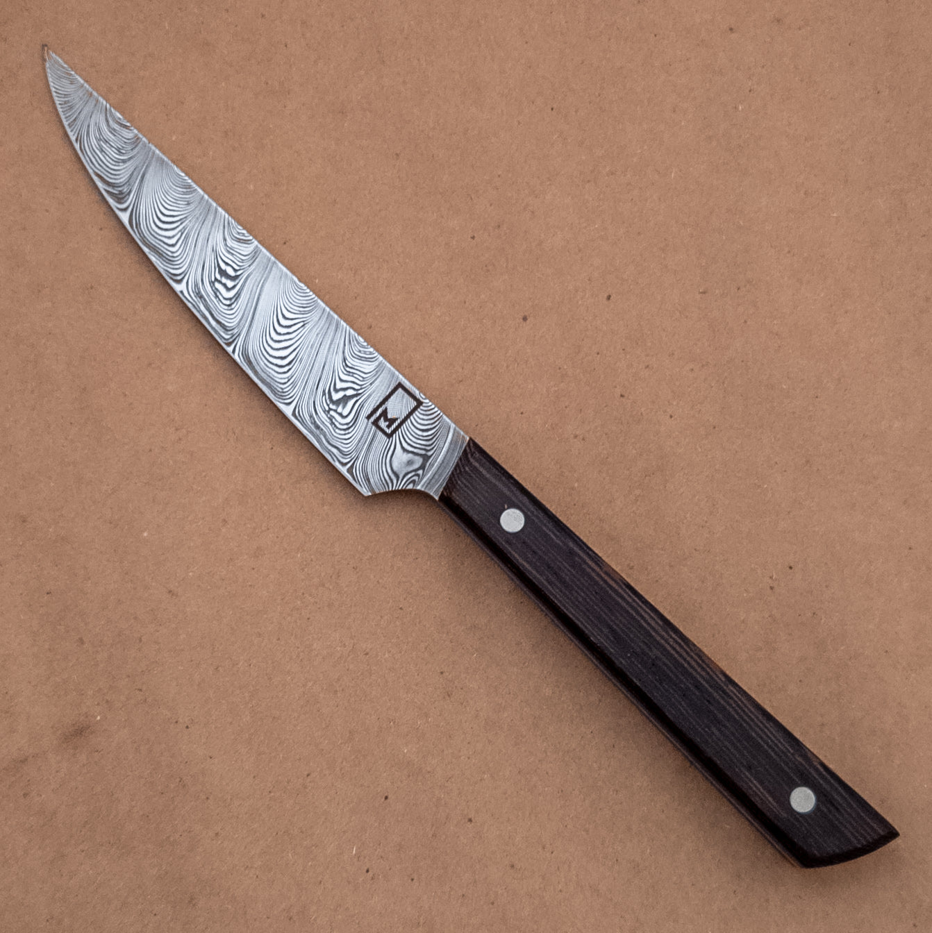 Monolith Knives Damascus Steak Knife Set