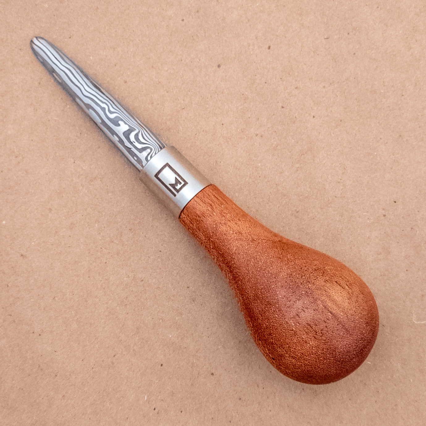 Monolith Knives Damascus Oyster Shucker Cherry