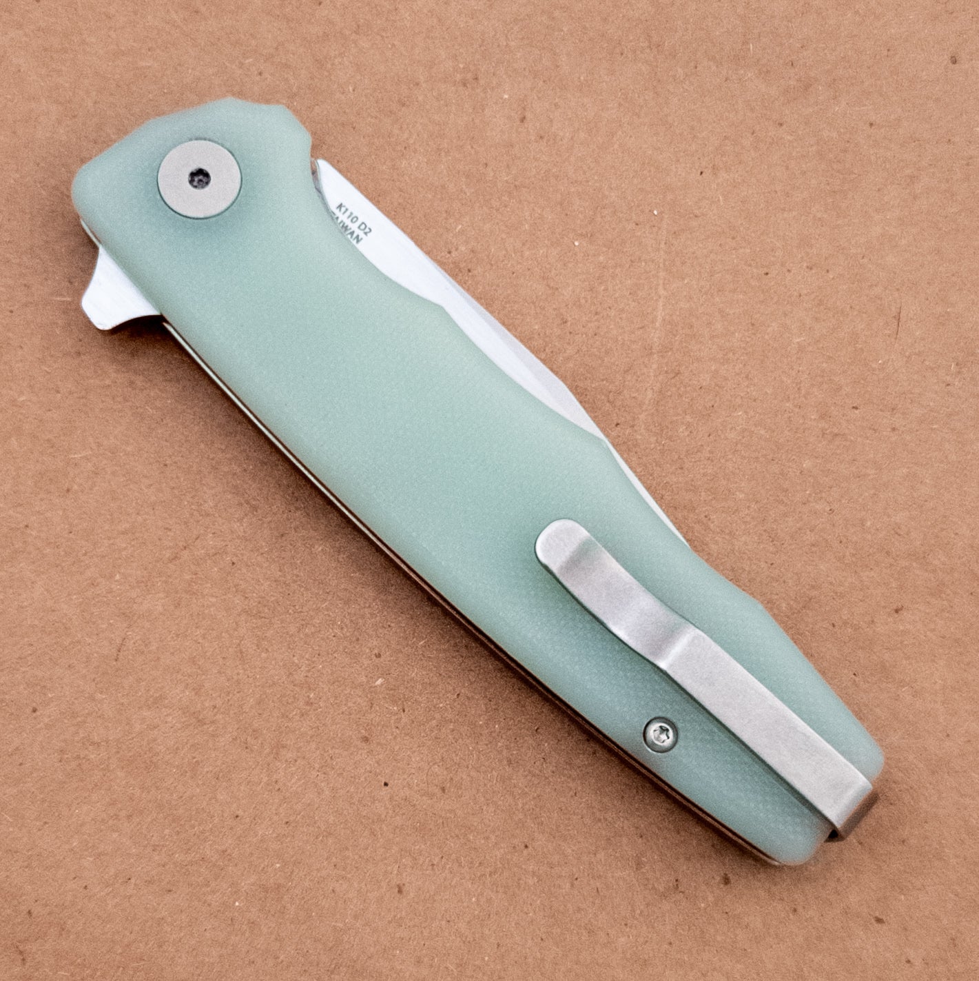 3.5" Ocaso Strategy D2 Jade G10 Satin Flipper