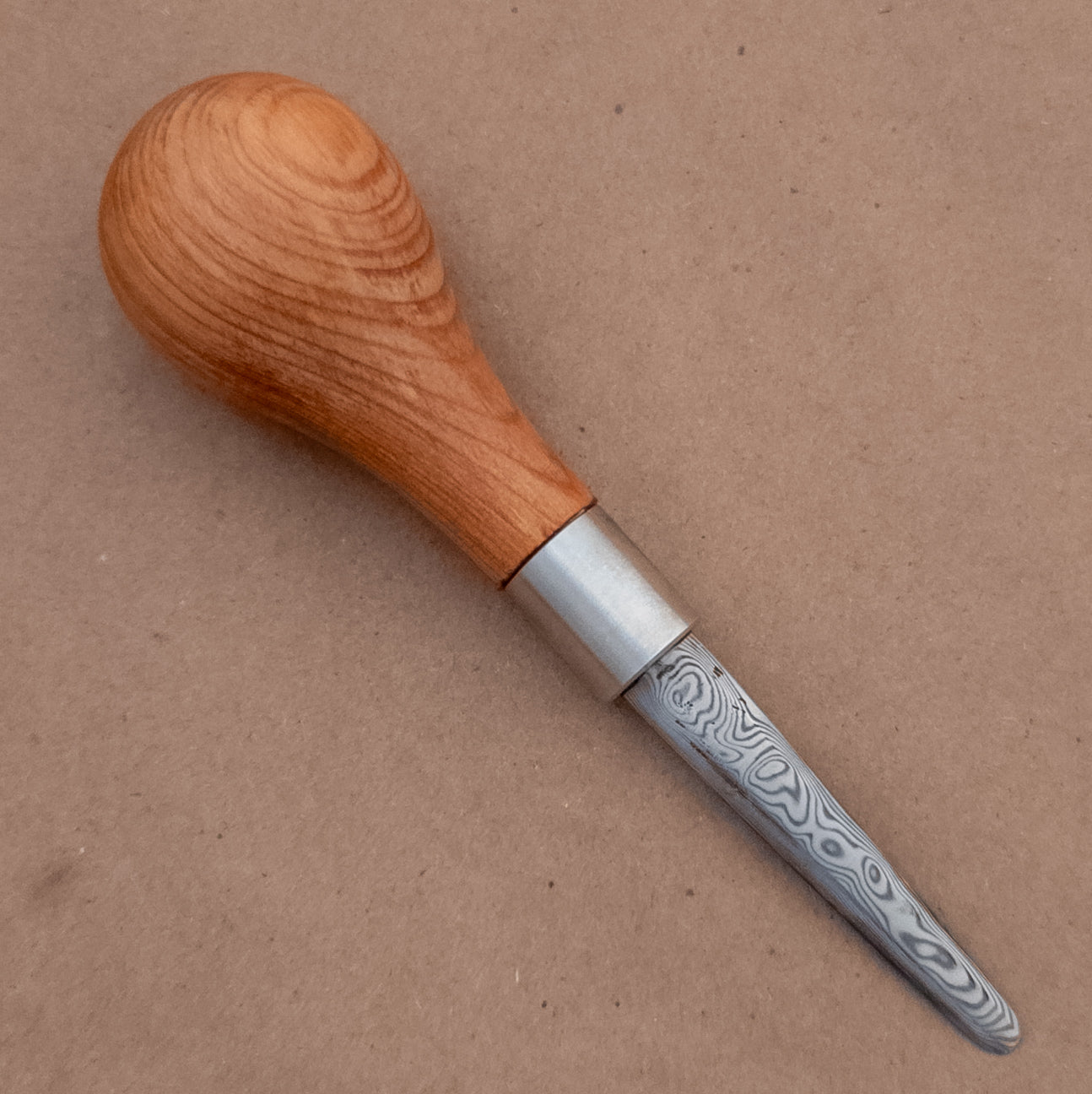 Monolith Knives Damascus Oyster Shucker Douglas Fir