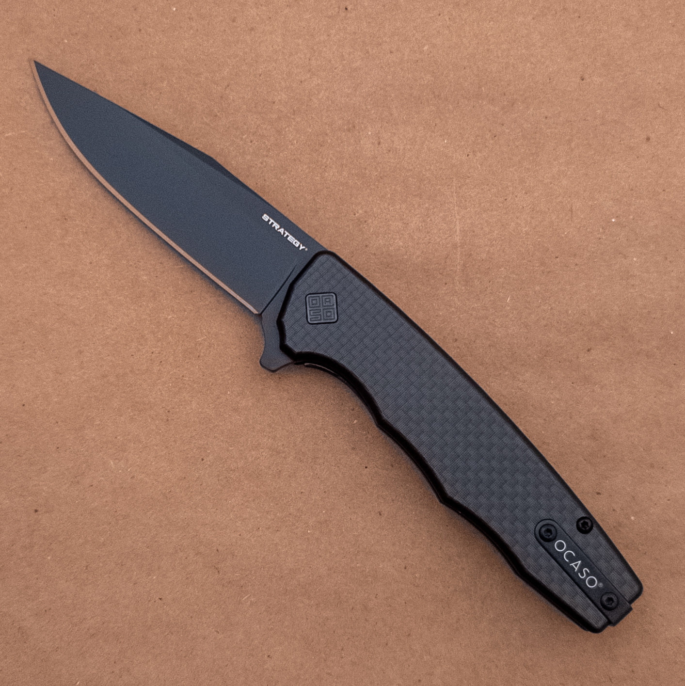 3.5" Ocaso Strategy D2 Carbon Fiber G10 Flipper