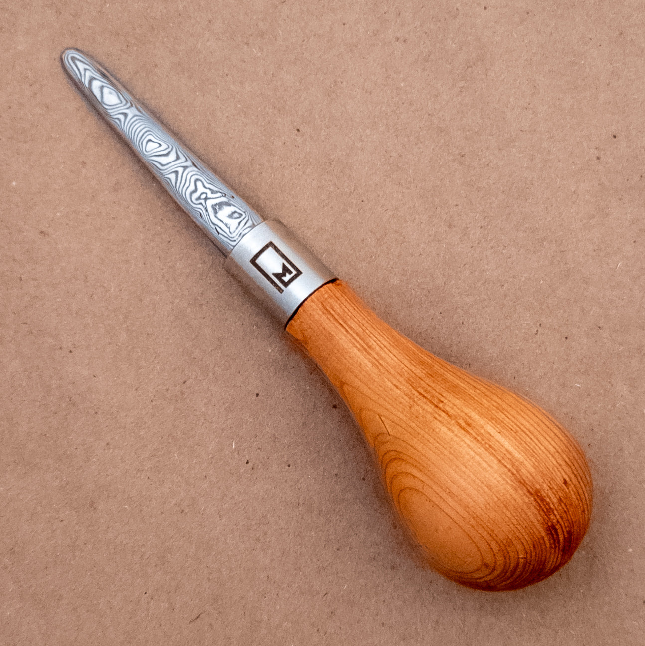 Monolith Knives Damascus Oyster Shucker Douglas Fir