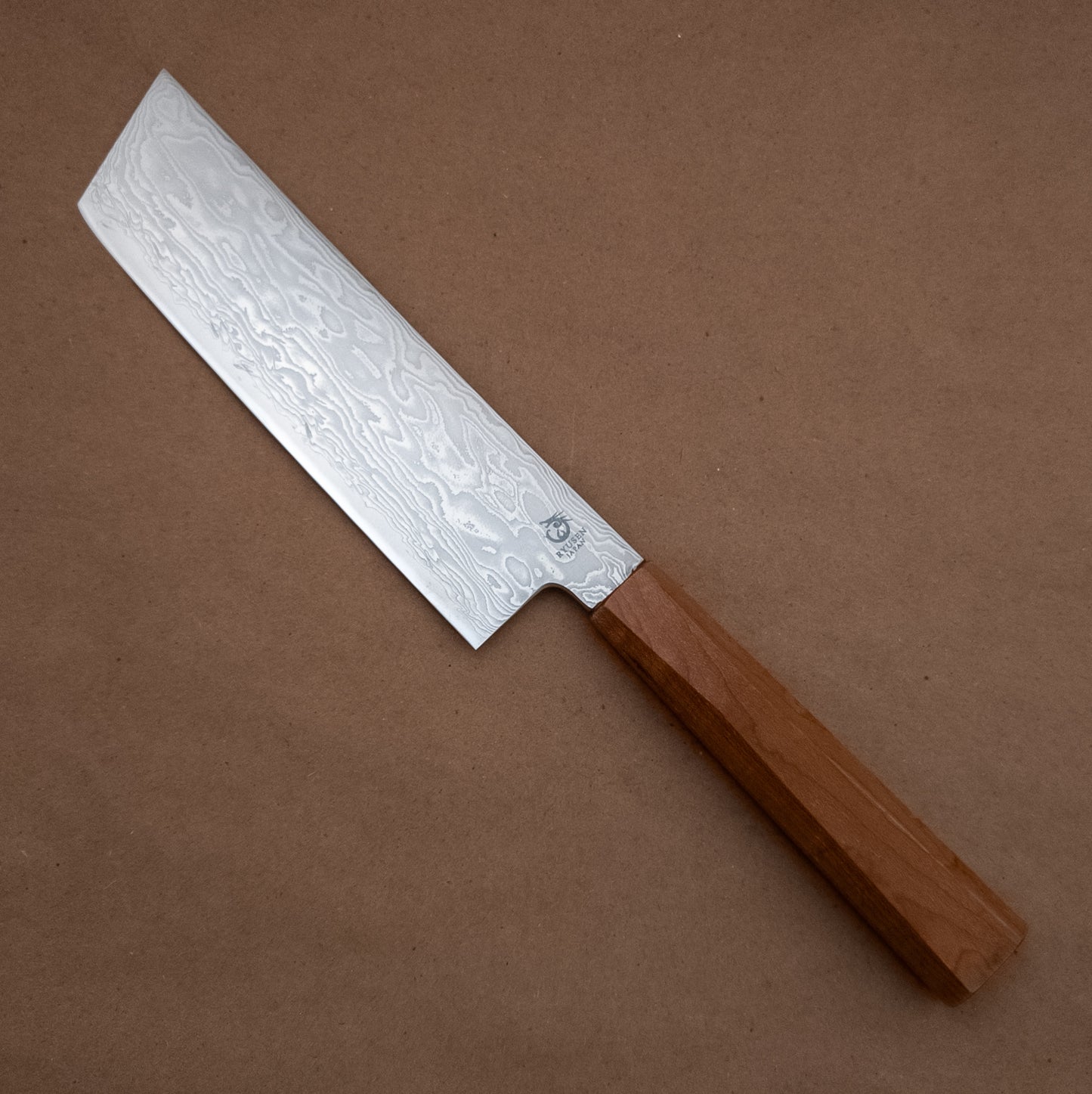 155mm Ryusen Fukakuryu ATS314 Damascus Wa Nakiri