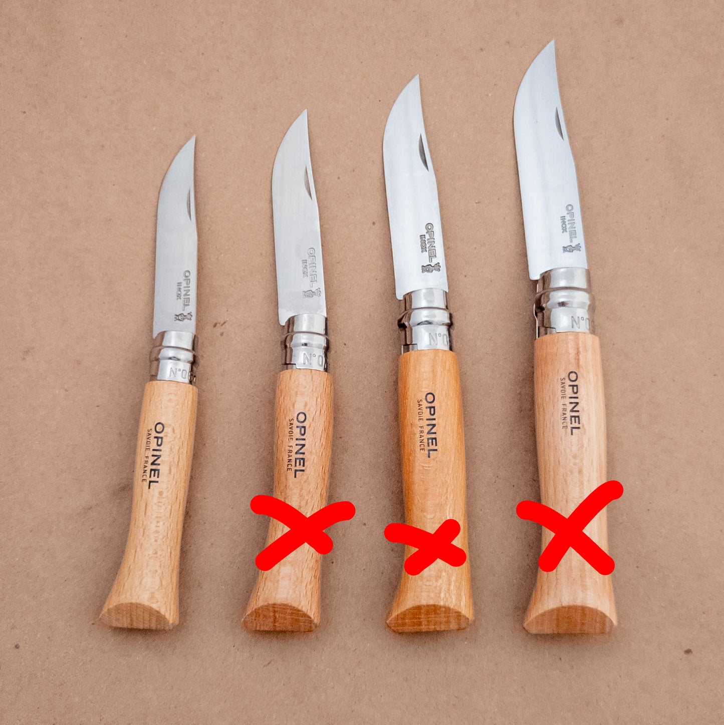 Opinel No.06 Beech Wood Stainless Steel Folding Knife