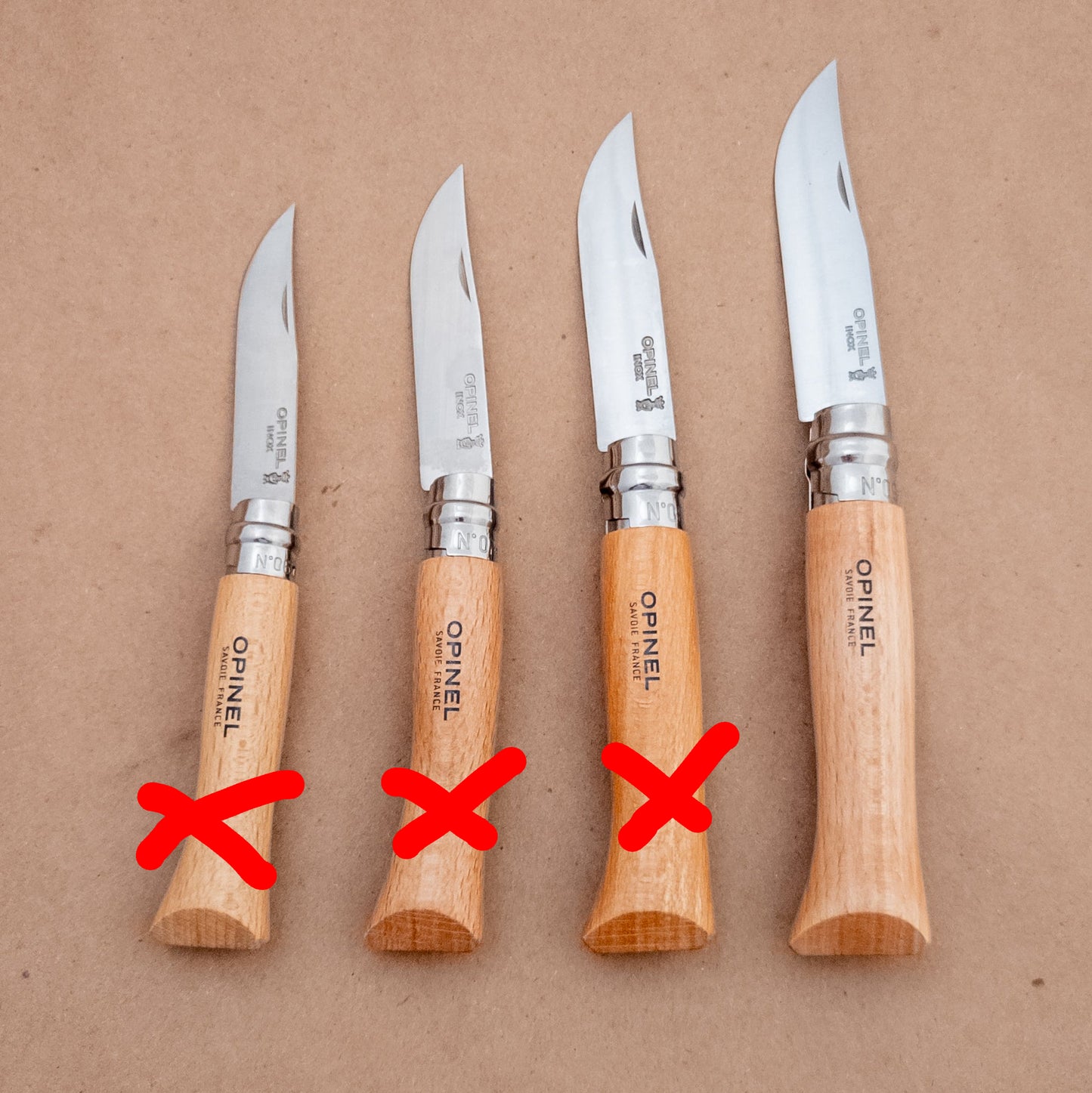 Opinel No.09 Beech Wood Stainless Steel Folding Knife