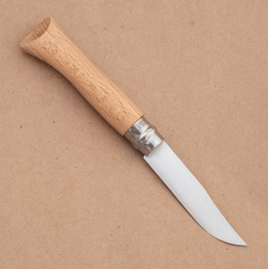 Opinel No.06 Beech Wood Stainless Steel Folding Knife