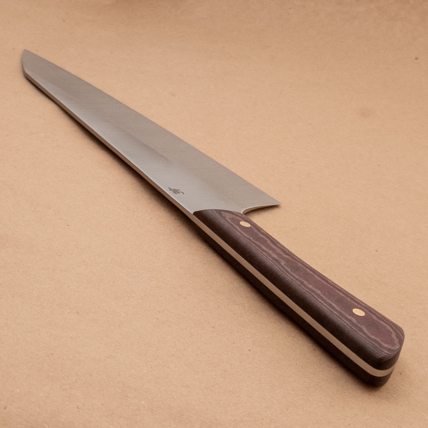 215mm Josh Fisher Nitro-V Kiritsuke Cabernet Richlite Handle