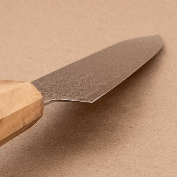 150mm Hatsukokoro Ryuhyo SG2 Damascus Wa Petty Utility