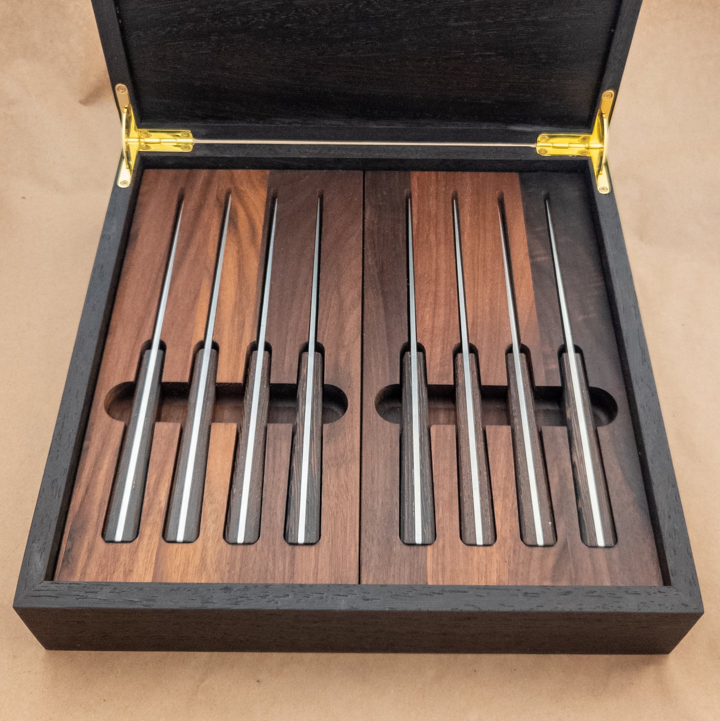 Monolith Knives Damascus Steak Knife Set