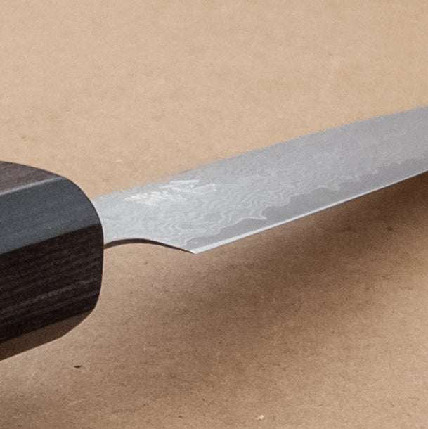 120mm SUNCRAFT SENZO Black VG10 Damascus Petty Wa Handle