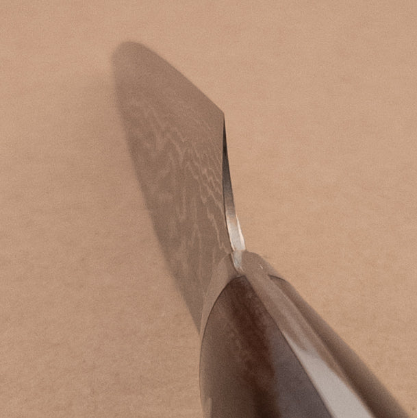 150mm Saji Aogami Rainbow Damascus Petty Utility Ironwood
