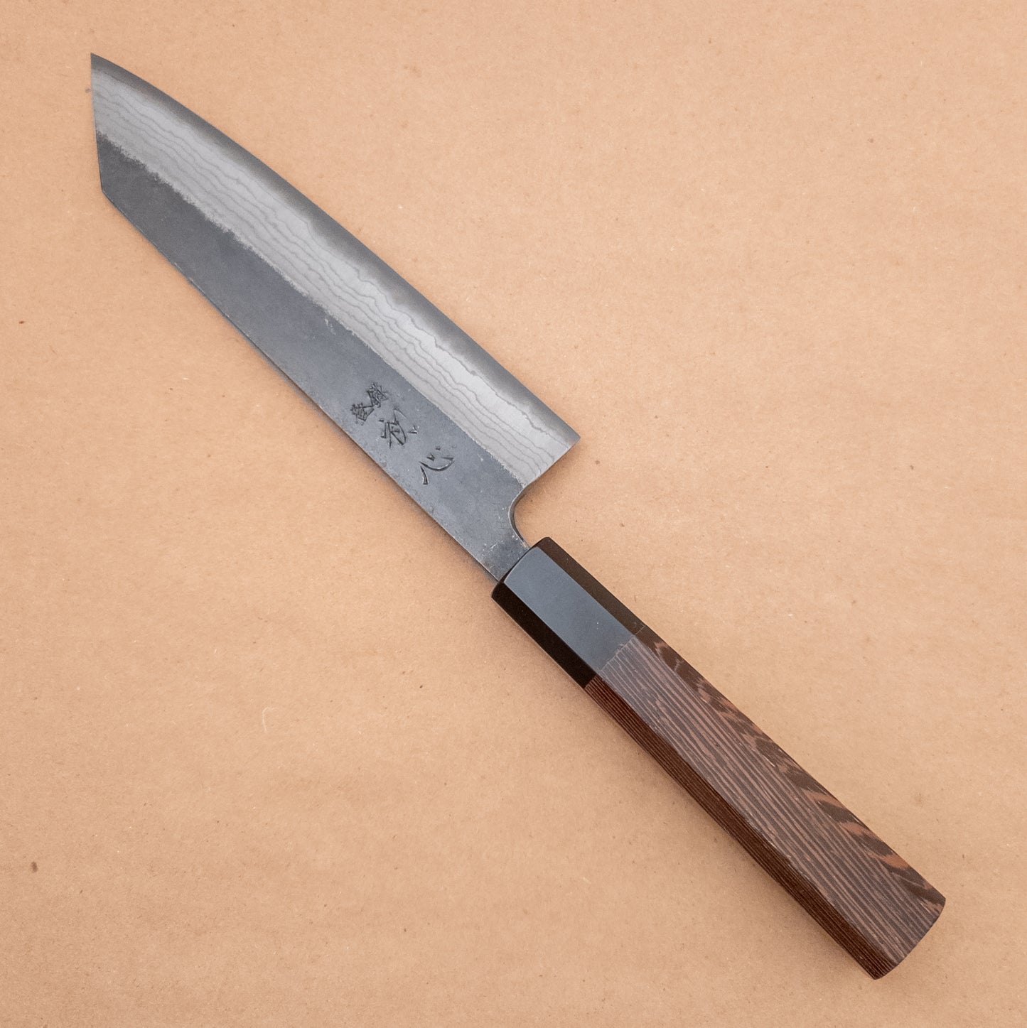 180mm Hatsukokoro Kumokage Aogami Damascus Wa Bunka