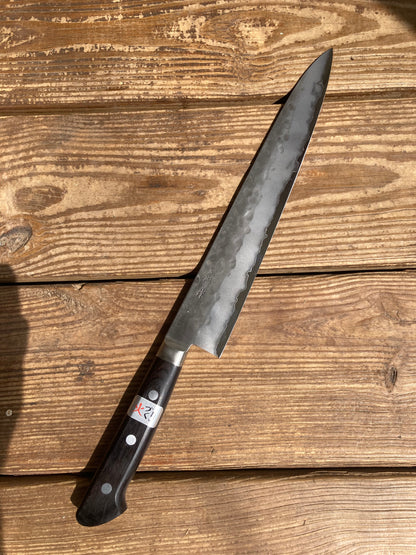 270mm Teruyasu Fujiwara Maboroshi Shirogami Sujihiki - Swanson Signature Regrind