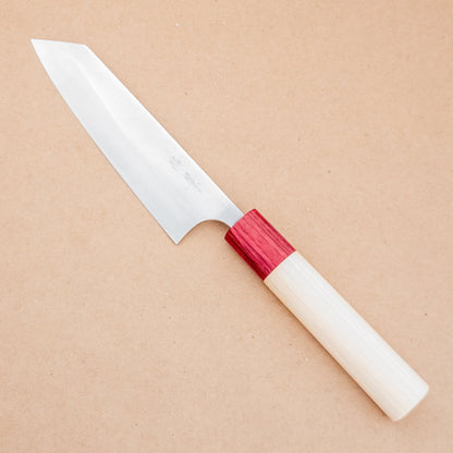 130mm Masakage Yuki Shirogami Wa Ko - Bunka left side - District Cutlery