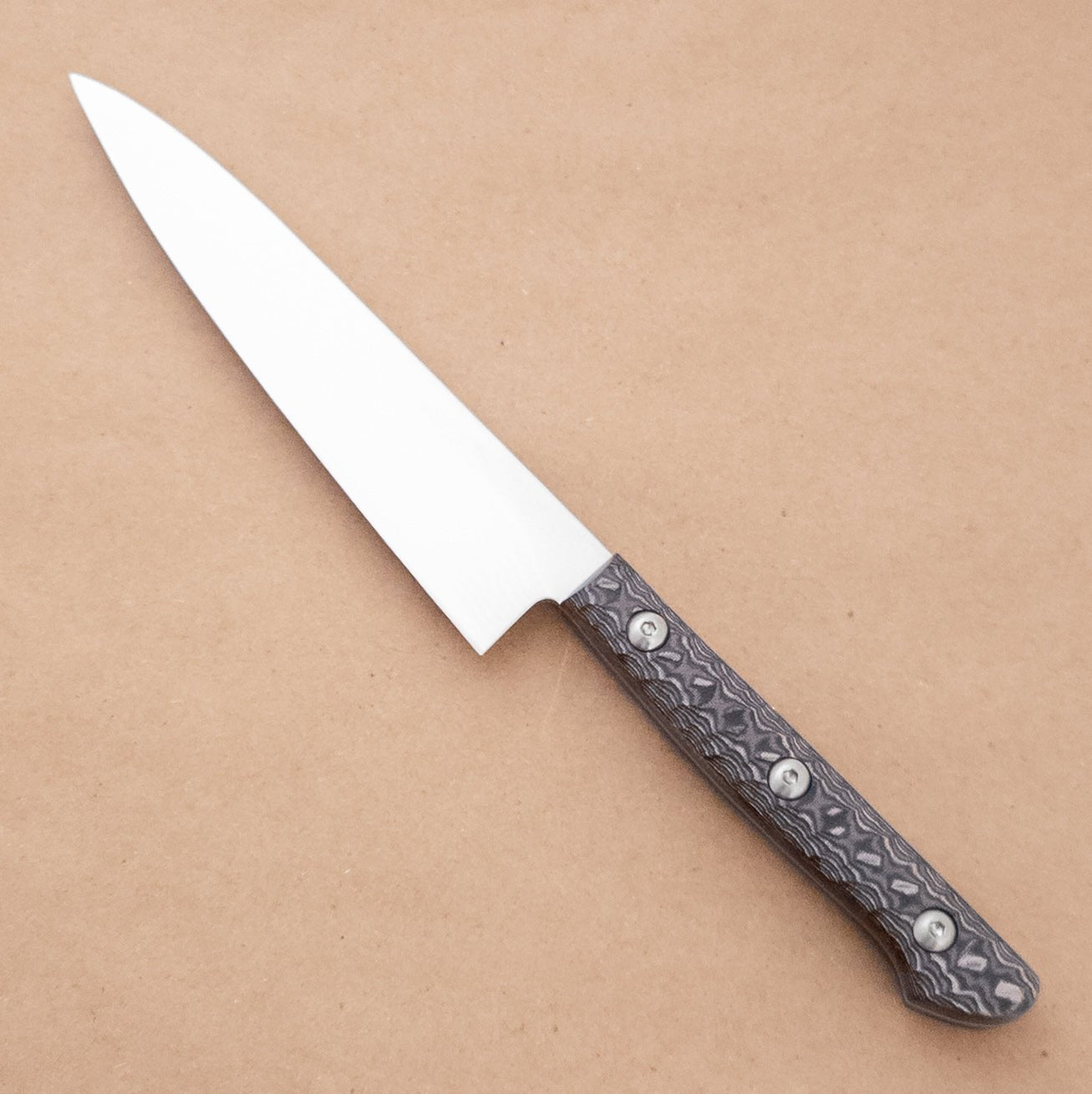 135mm Tojiro Gai VG10 Damascus Petty Utility Yo Handle left side - District Cutlery