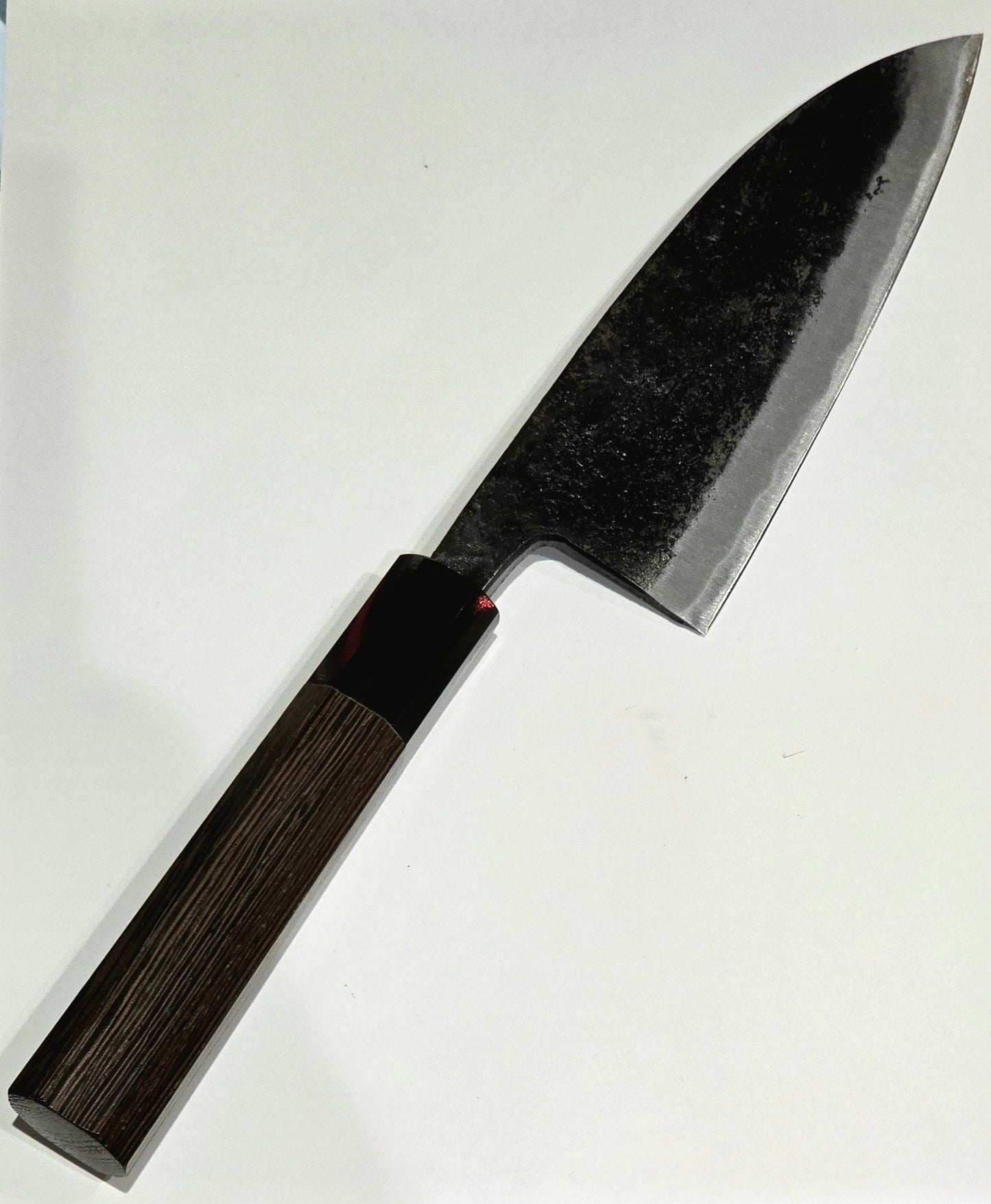 150mm Hatsukokoro Kurokaze Wa Deba Teak Handle - District Cutlery