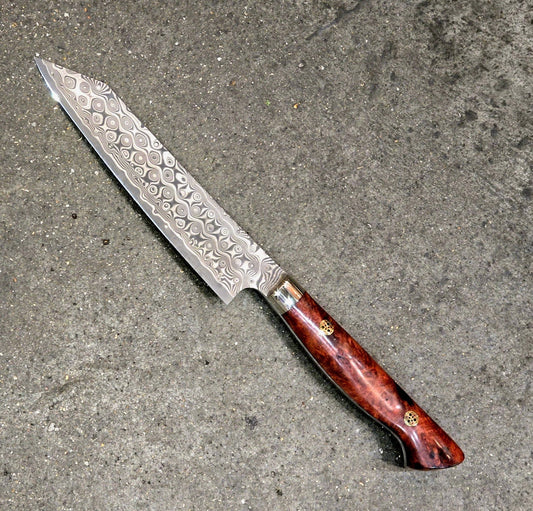 150mm Nigara SG2 Anmon Damascus Kiritsuke Petty Utility Yo Handle - District Cutlery