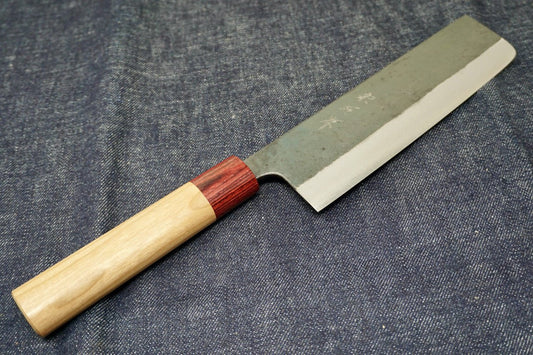 165mm Muneishi Aogami Wa Nakiri - District Cutlery