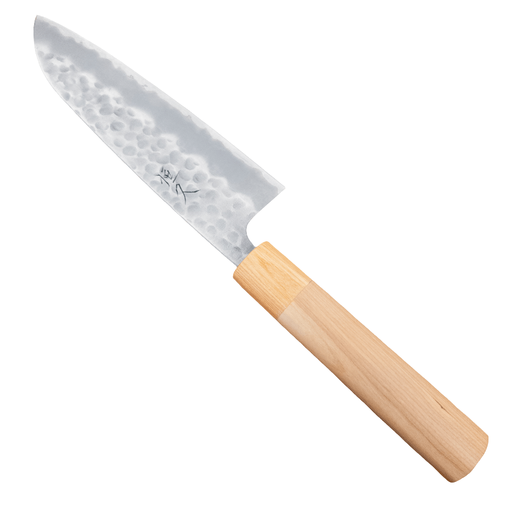 165mm Tsunehisa Shirogami Tsuchime Wa Santoku - District Cutlery