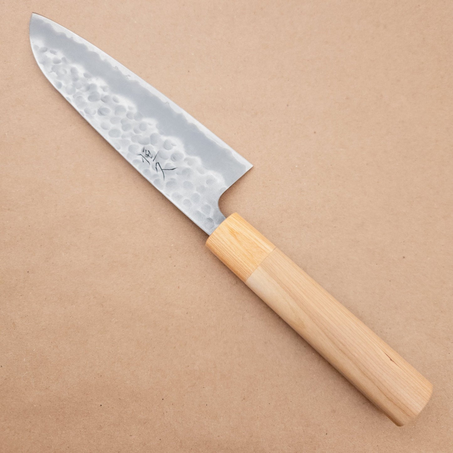 165mm Tsunehisa Shirogami Tsuchime Wa Santoku - District Cutlery