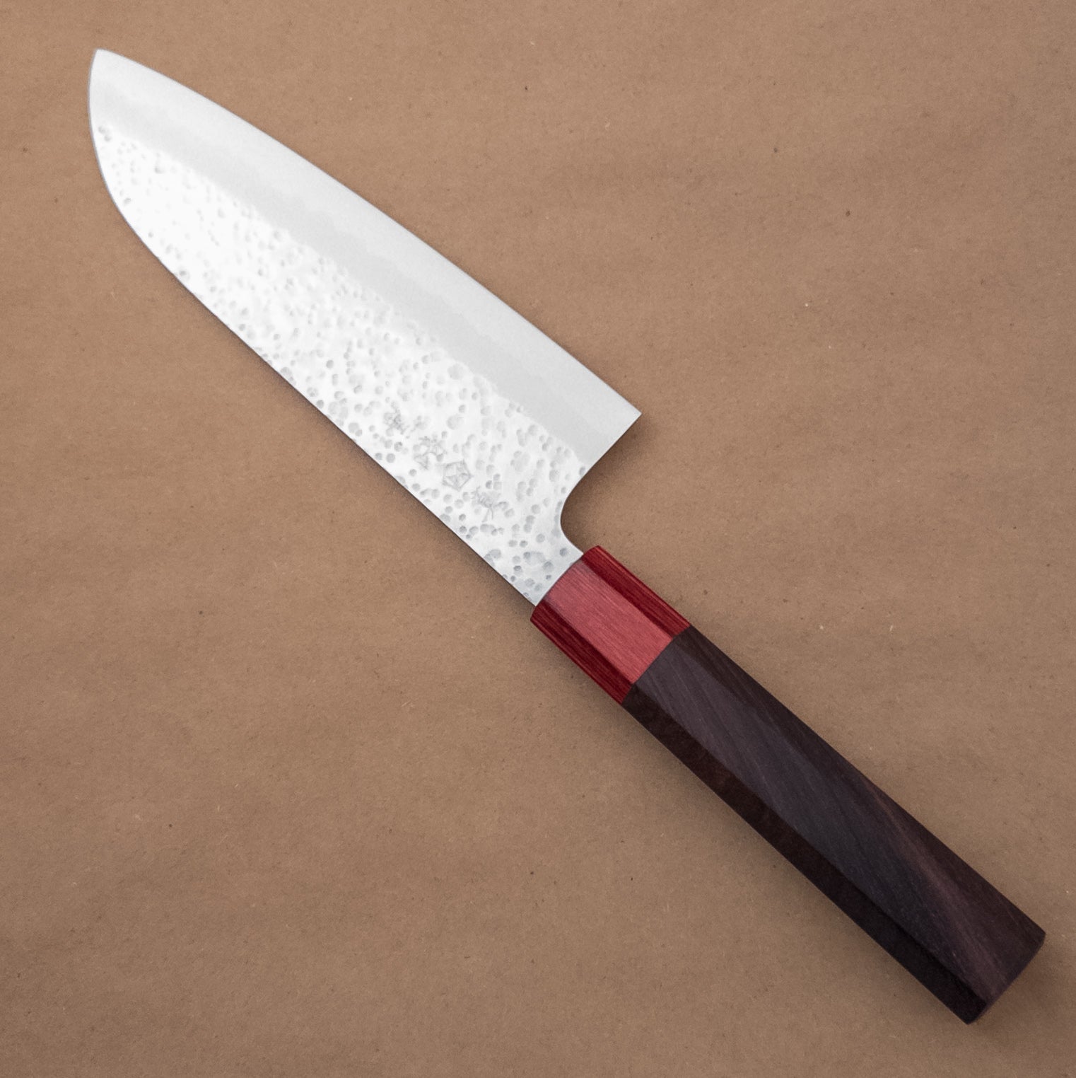170mm Makoto Kurosaki Style - K VG Coreless Wa Santoku right side - District Cutlery