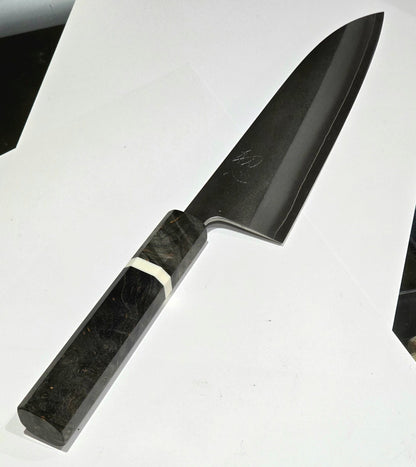 170mm Yoshikane SKD Nashiji Wa Santoku - District Cutlery