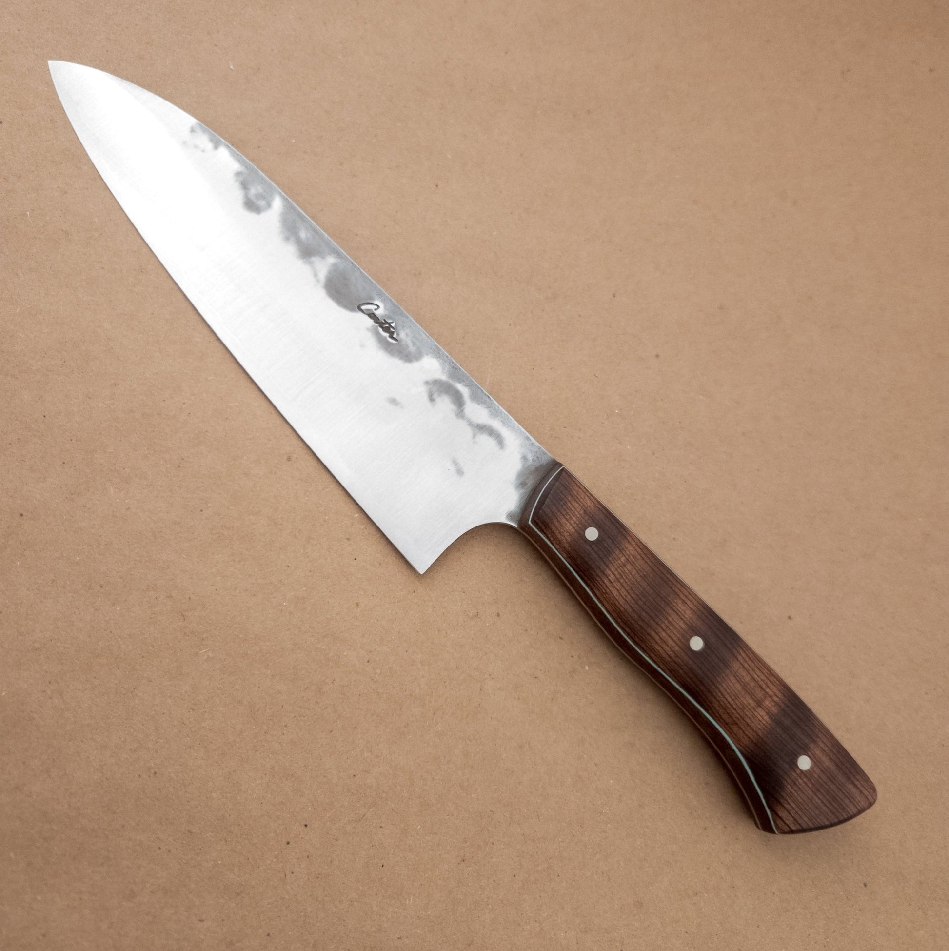 178mm Carter Cutlery Gyuto Maple Yo Handle - District Cutlery