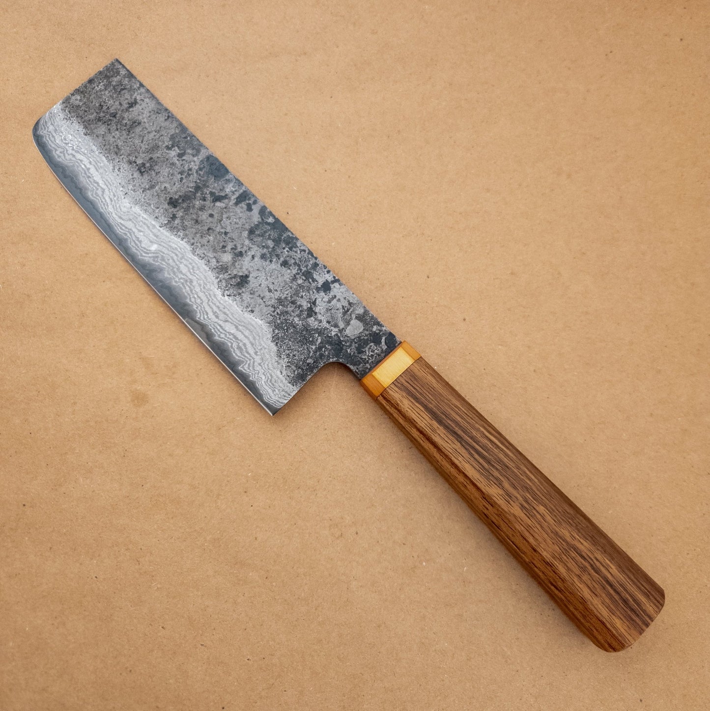 180mm Blenheim Forge Damascus Wa Nakiri - District Cutlery