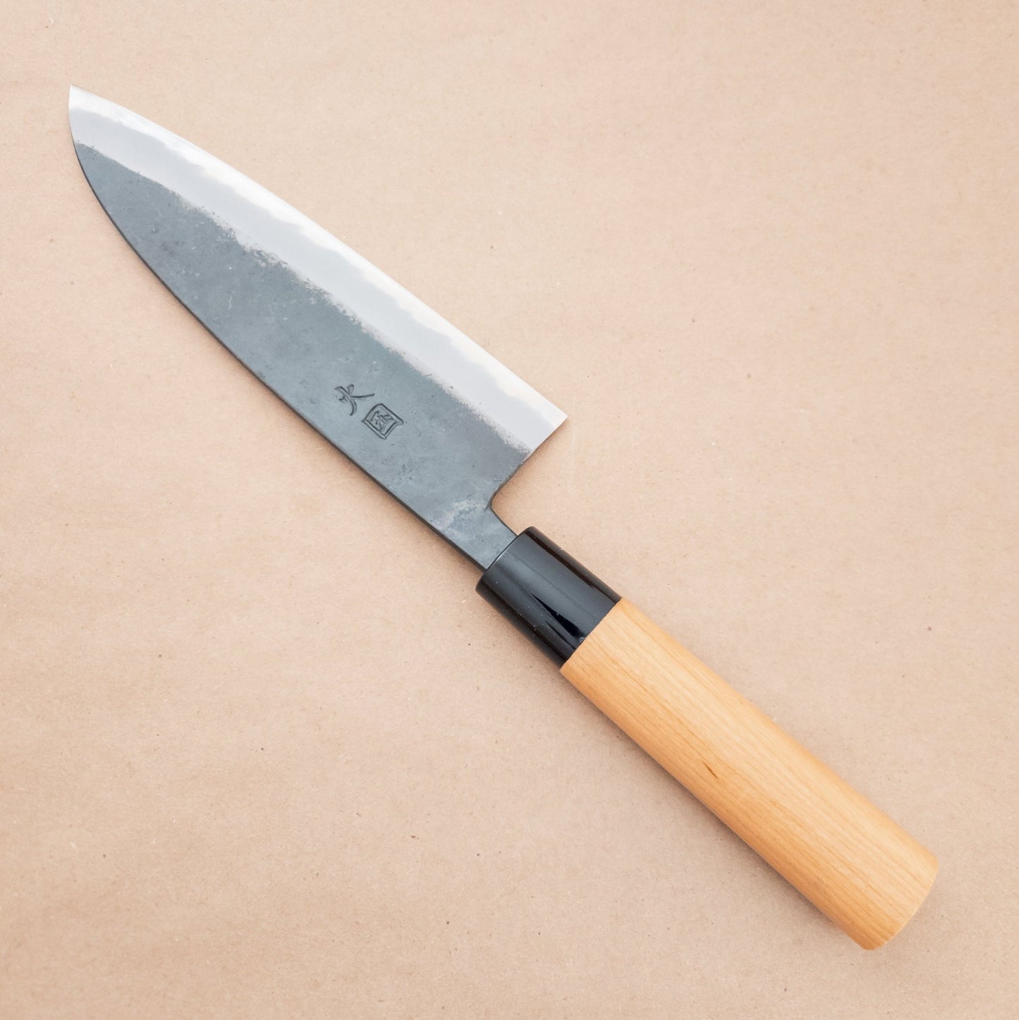 180mm Hinokuni Shirogami Wa Santoku - District Cutlery