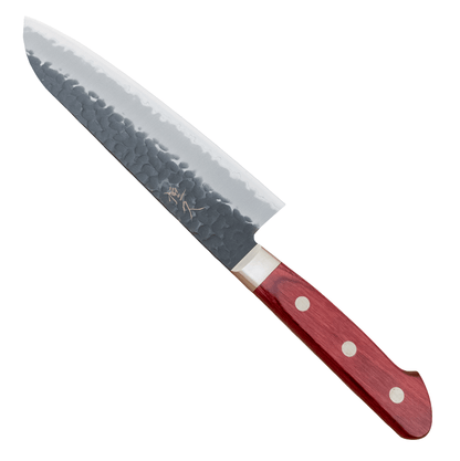 180mm Tsunehisa AS Kurouchi Tsuchime Santoku Yo Handle - District Cutlery