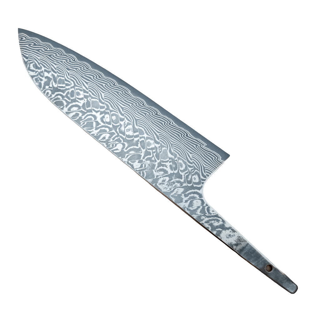 180mm Yoshimi Kato SG2 Damascus Wa Santoku Blade - District Cutlery