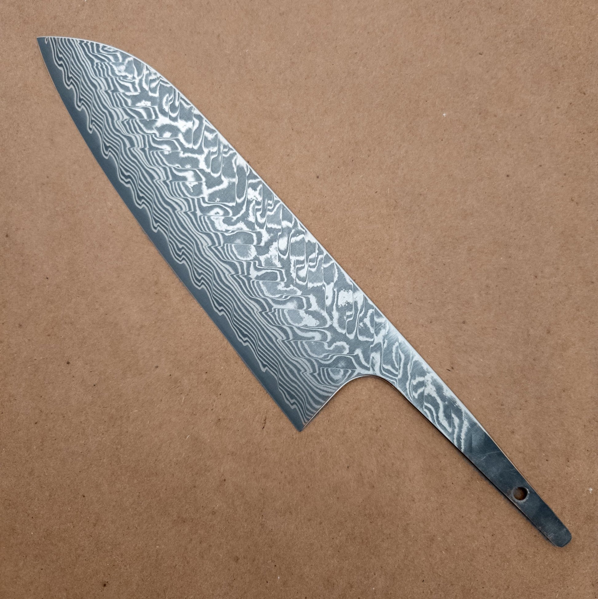 180mm Yoshimi Kato SG2 Damascus Wa Santoku Blade - District Cutlery