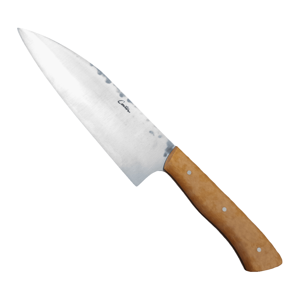 185mm Carter Cutlery Shirogami Gyuto Micarta Yo Handle - District Cutlery