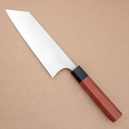 185mm Shibata Koutetsu R2 Wa Bunka lwft side - District Cutlery