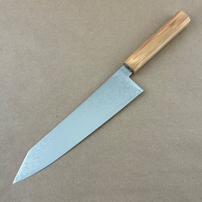 210mm Hatsukokoro Ryuhyo SG2 Damascus Wa Kiritsuke Gyuto