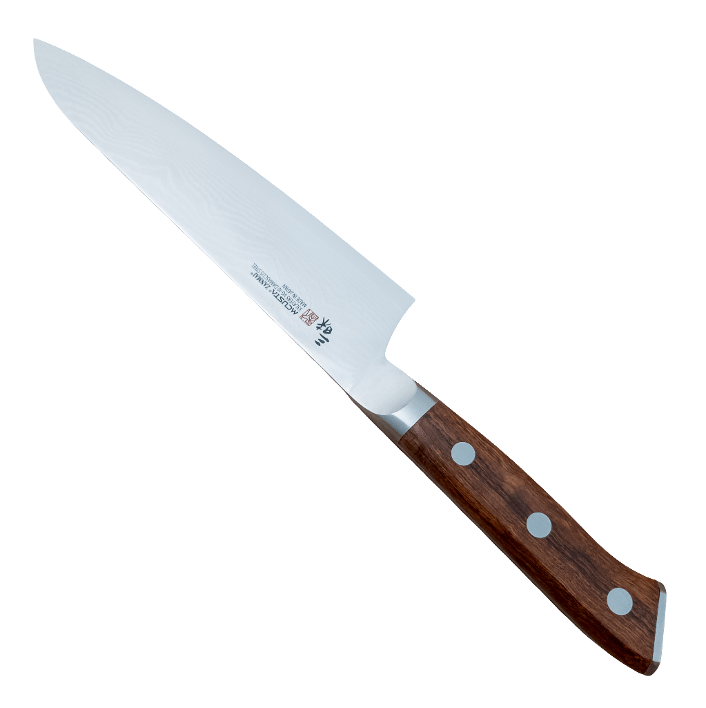 210mm MCUSTA ZANMAI Premium VG10 Damascus Gyuto Ironwood Yo Handle - District Cutlery