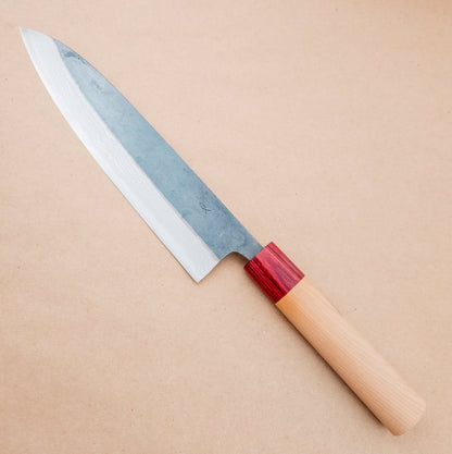 210mm Muneishi Damascus Kurouchi Wa Gyuto - District Cutlery