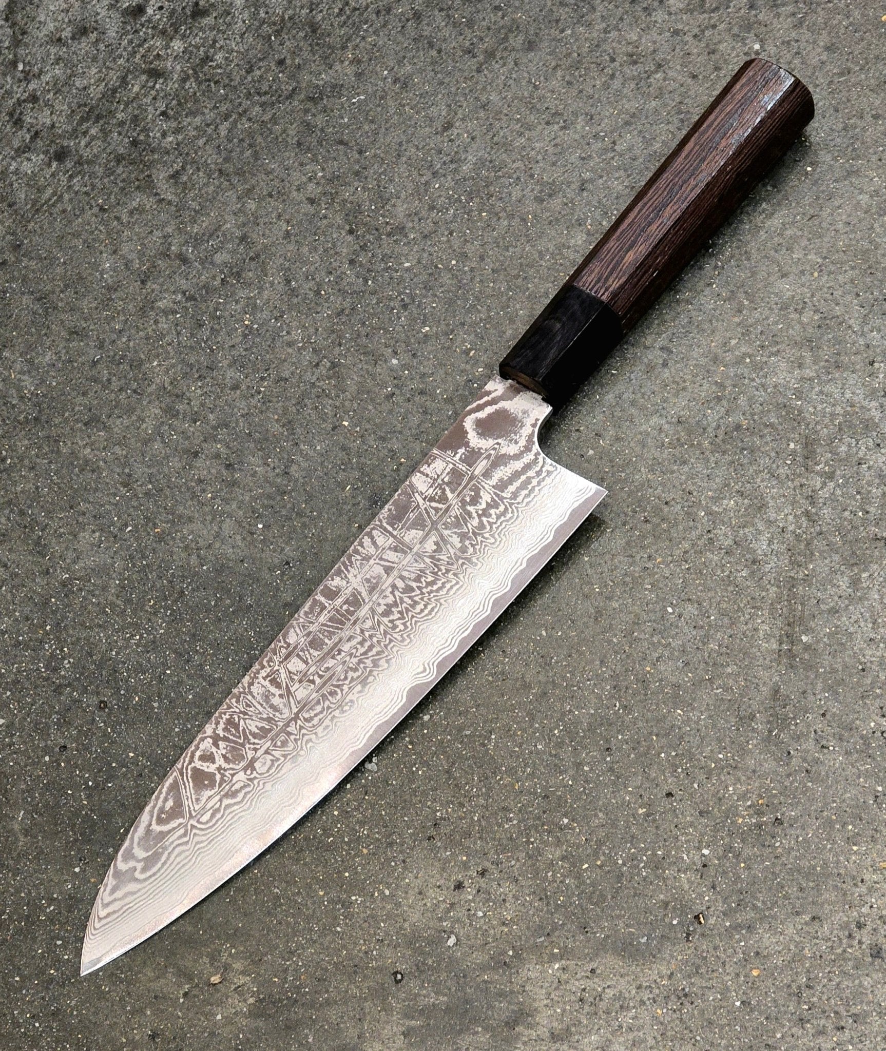 210mm Shiro Kamo SG2 Damascus Wa Gyuto - District Cutlery