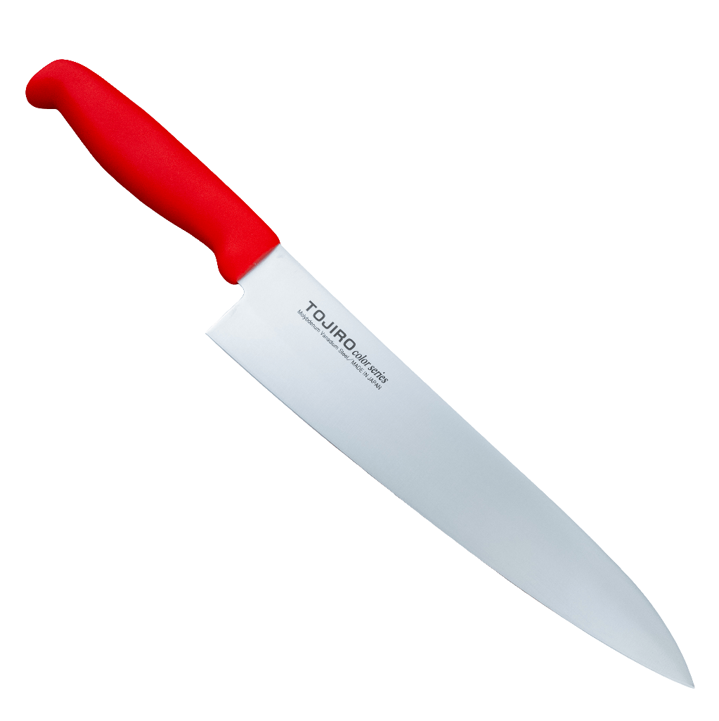 210mm Tojiro Color Series Chef Red Yo Handle - District Cutlery