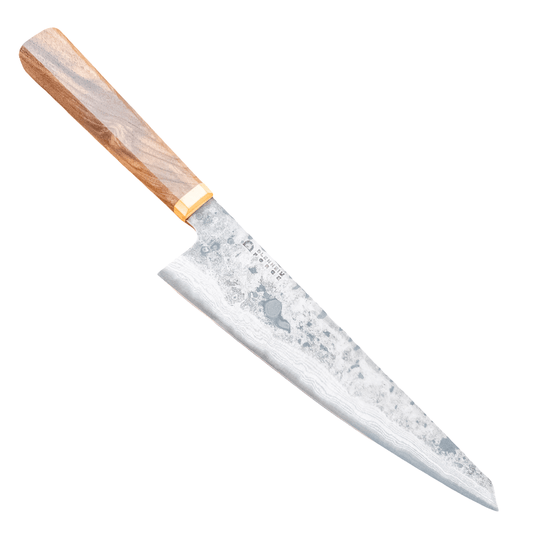 220mm Blenheim Forge AO Damascus Wa Kiritsuke - District Cutlery