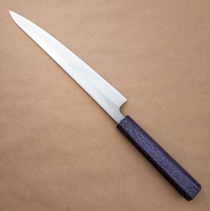 240mm Tsunehisa Shirogami Lacquered Wa Sujihiki - District Cutlery