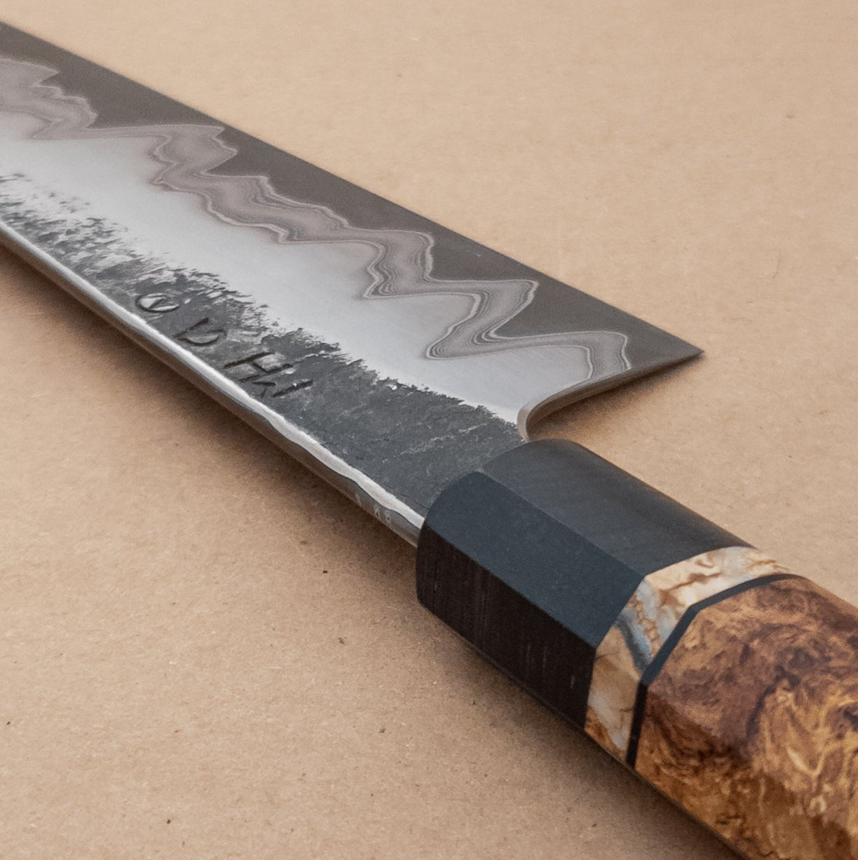 265mm Messerschmeid Huber Apex Ultra 50 - Layer Damascus Clad Wa Gyuto - District Cutlery