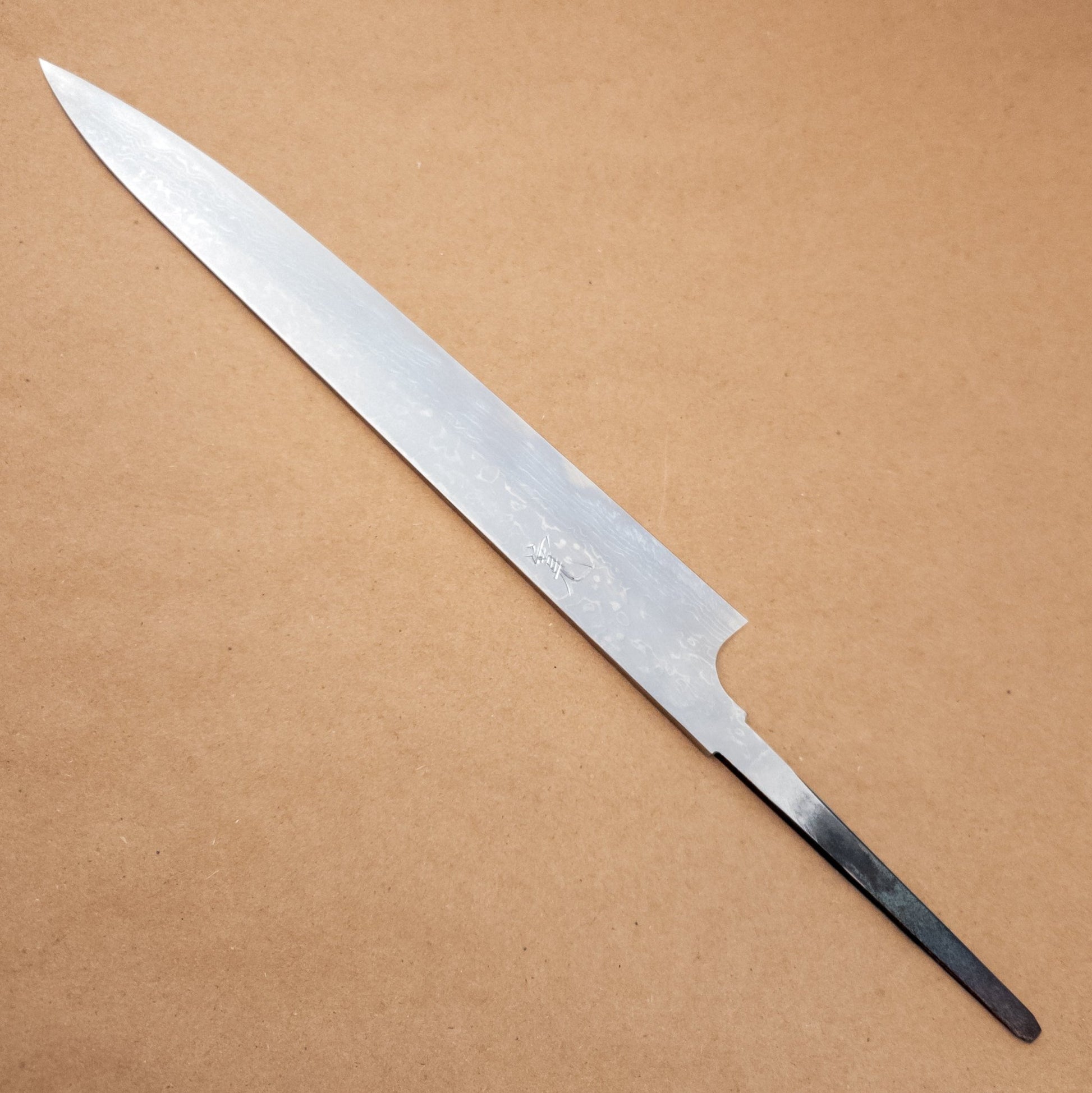 270mm Yoshihiro Yauji AO2 Damascus Wa Yanagiba Blade - District Cutlery