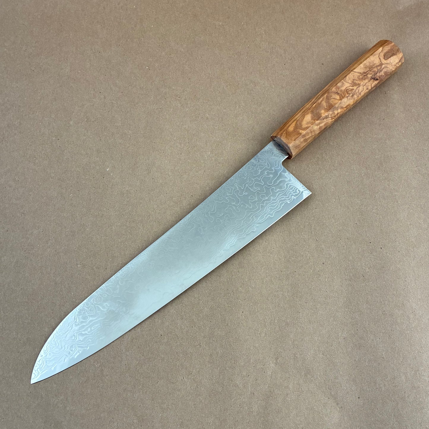 240mm Hatsukokoro Ryuhyo SG2 Damascus Wa Gyuto