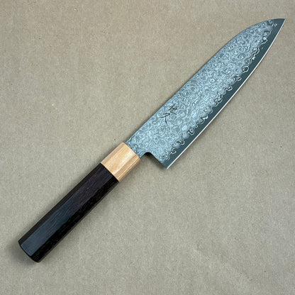 180mm Tsunehisa AUS10 Damascus Wa Santoku