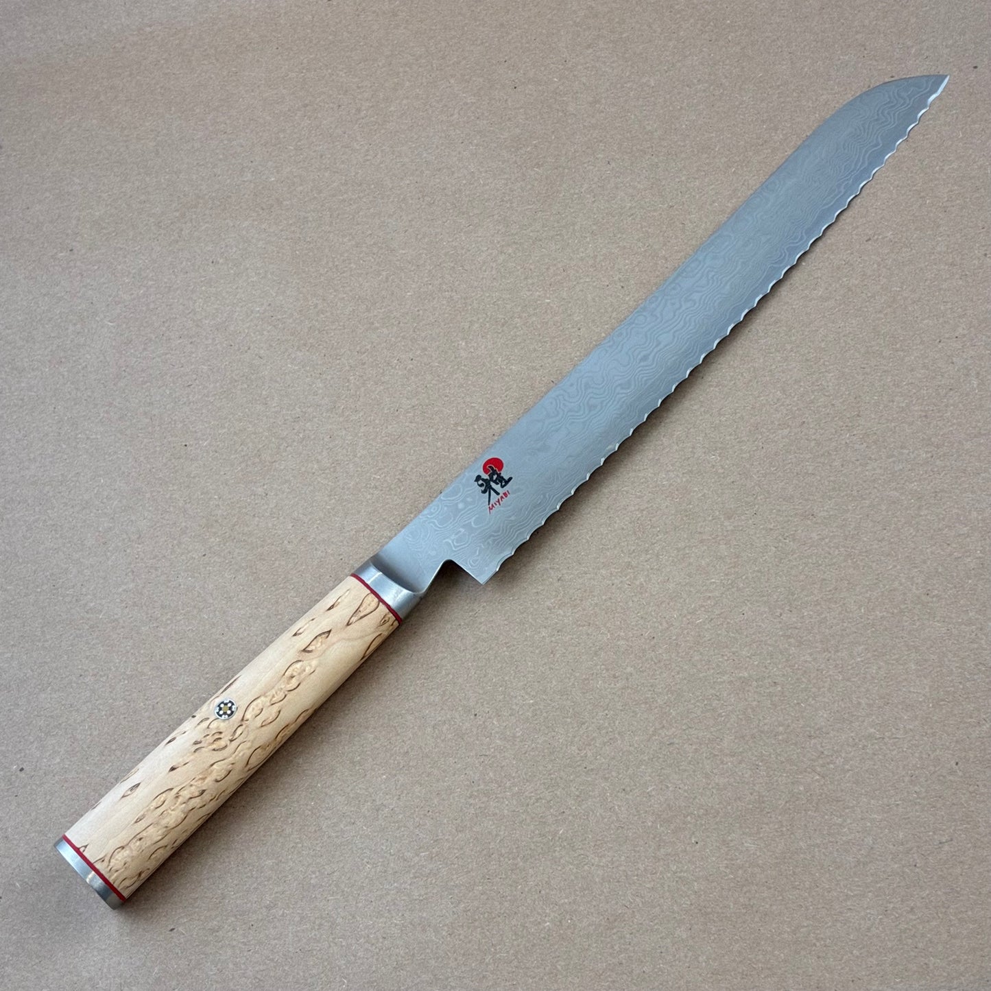 9.5" Miyabi Birchwood SG2 Damascus Bread Knife